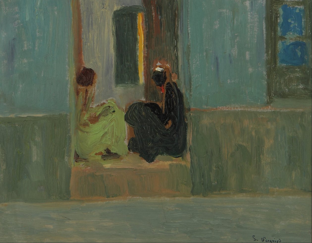 Svart ved døren eller svart ved inngangen av Pedro Figari