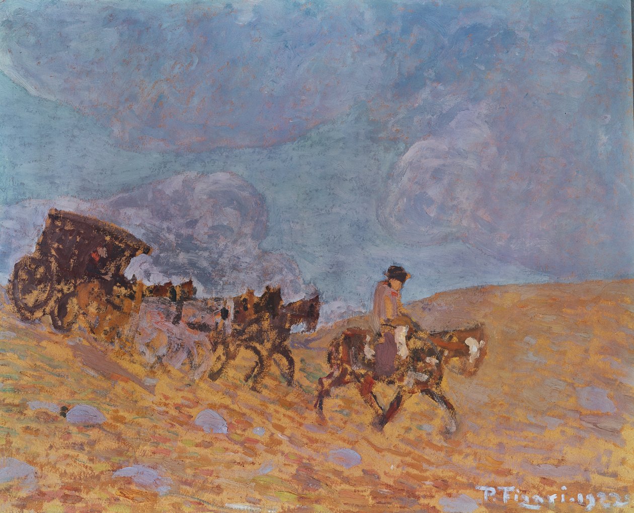 Scene-treneren, 1922 av Pedro Figari