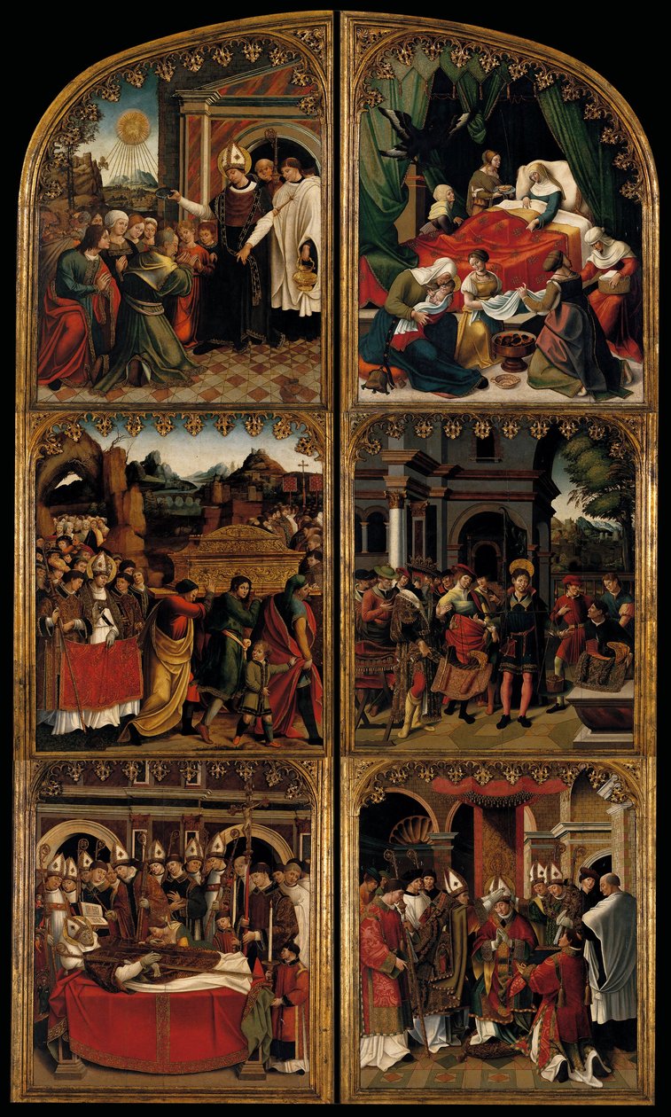 Dører til altertavlen til Saint Eligius av Pedro Nunyes