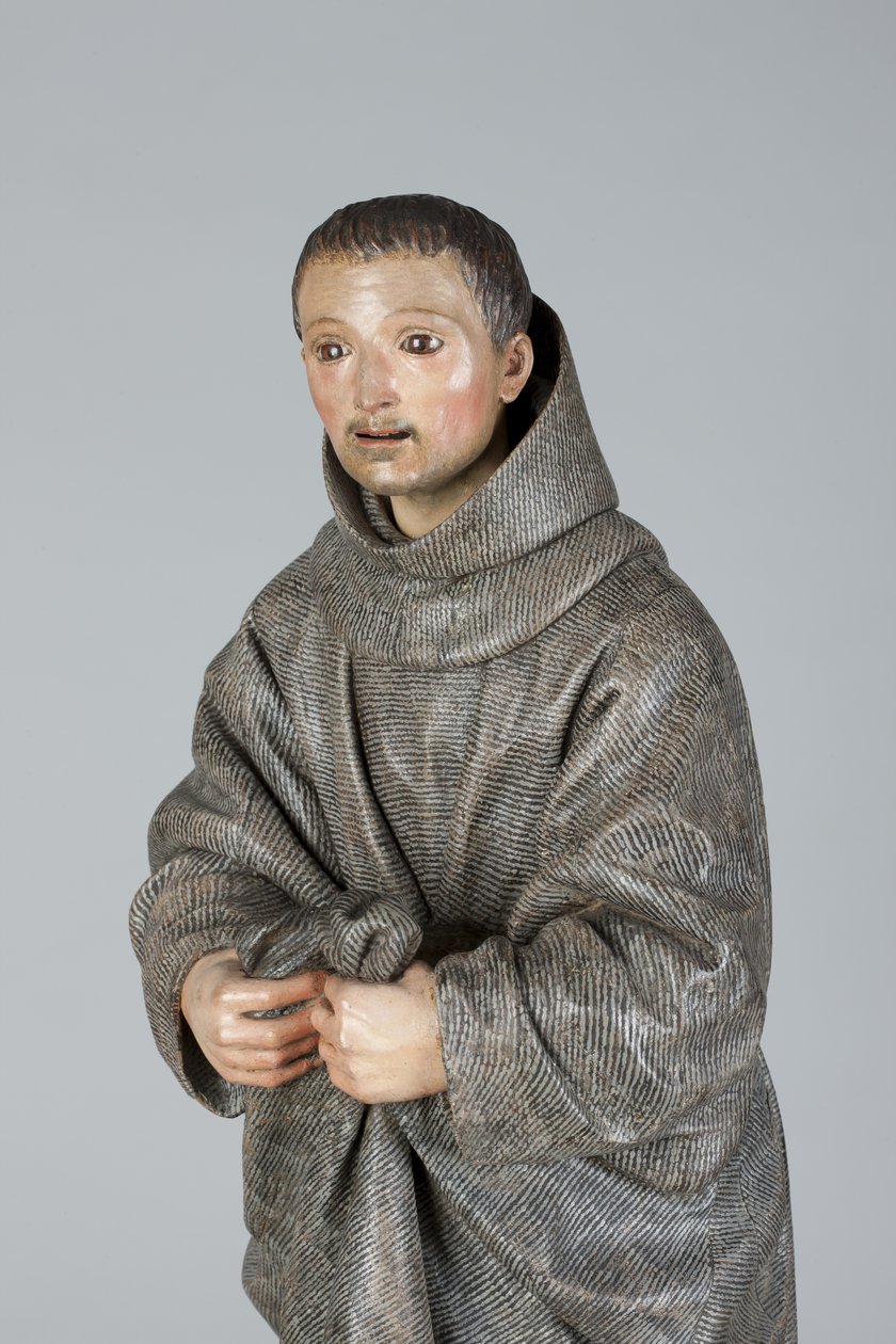 San Diego of Alcala, ca. 1665-70 (polykromt tre) av Pedro de Mena