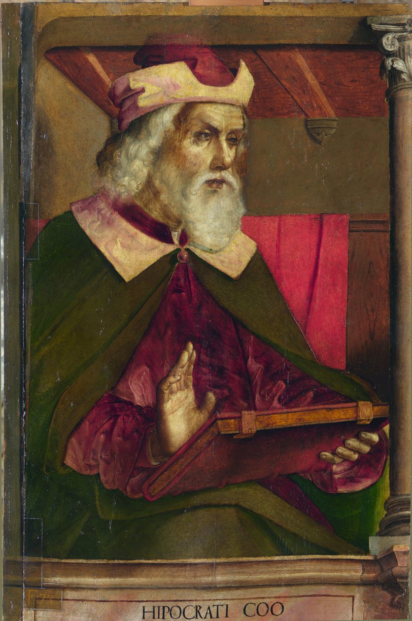 Hippokrates, ca. 1473-75 (olje på tre) av Pedro Berruguete