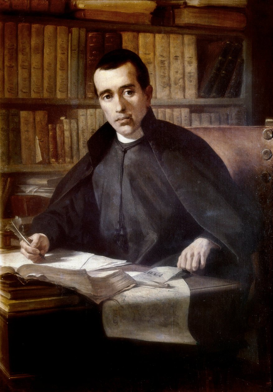 Portrett av den spanske filosofen og presten Jacques Balmes i Urpia (1810-1848), sent på 1800-tallet (olje på lerret) av Pedro Borrell y del Caso