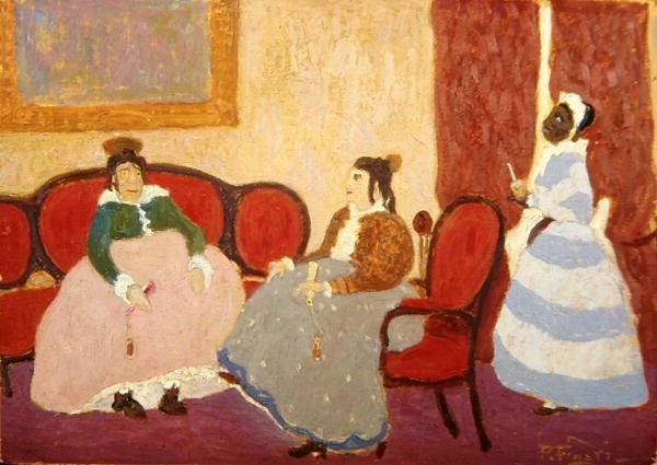 Los Mirinaques, ca. 1925 (olje om bord) av Pedro Figari