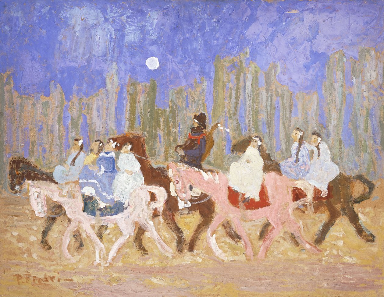 Til festen; A la Fiesta av Pedro Figari