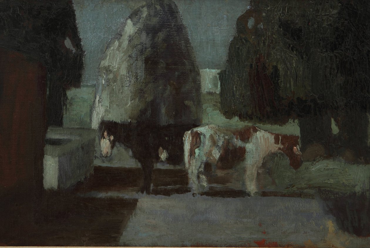 Hage under månen eller Quietud en la Quinta av Pedro Figari Solari