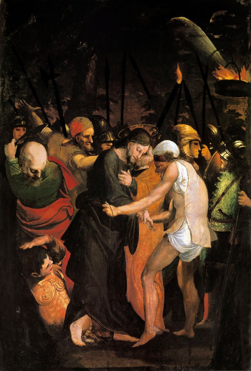 Arrestasjonen av Jesus Kristus av Pedro Machuca