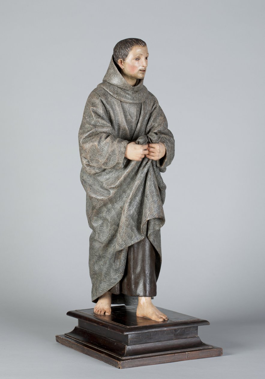 San Diego of Alcala, ca. 1665-70 (polykromt tre) av Pedro de Mena
