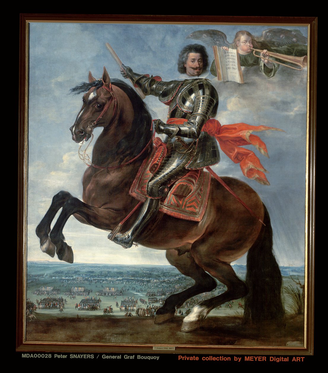 Portrett av general Graf Bouquoy av Peeter Snayers