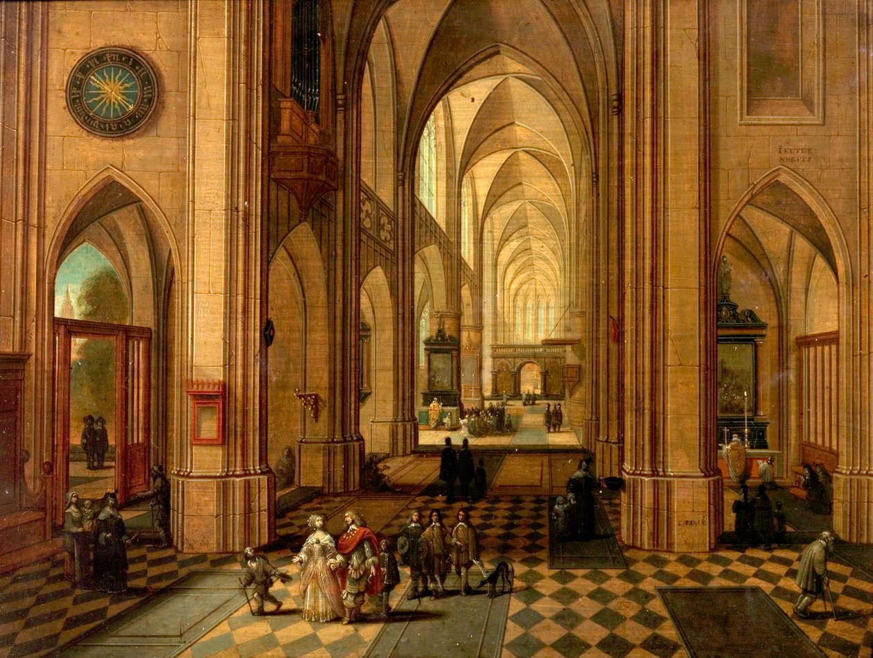 Antwerpen katedral av Pieter the Elder Neeffs
