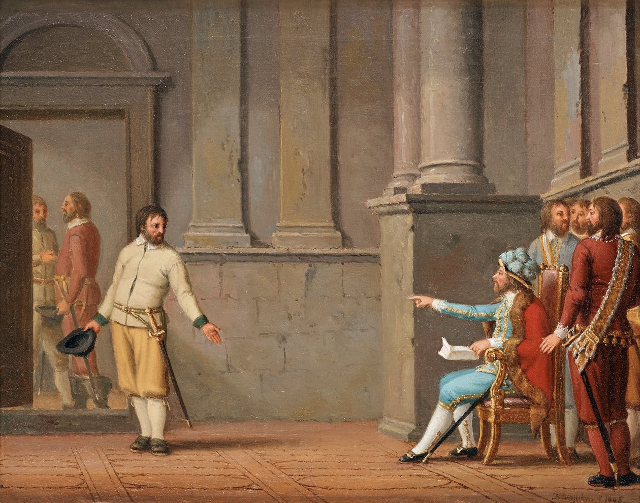 Engelbrekt Engelbrektsson før Eirik III, 1805 av Pehr Hilleström