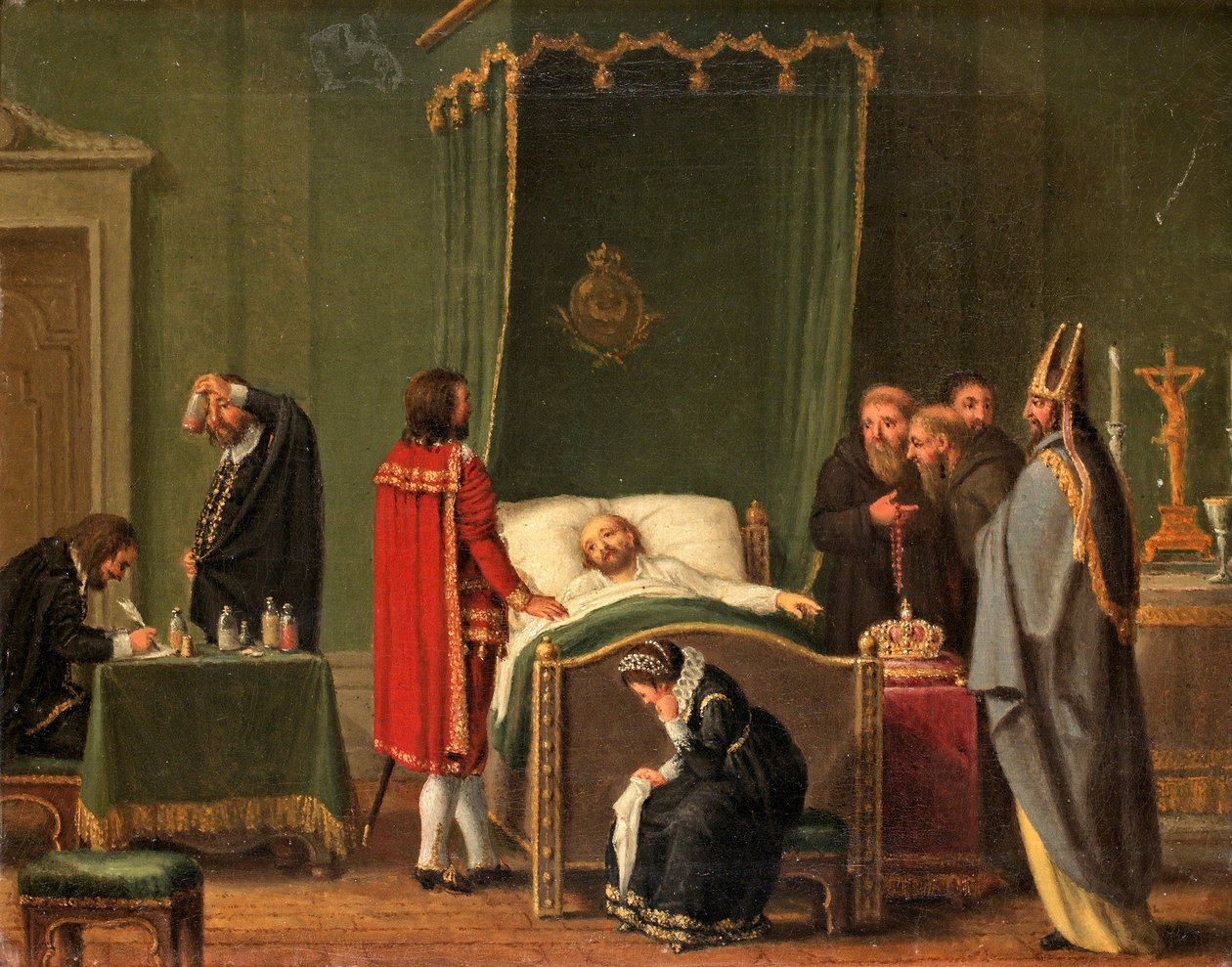 Sten Sture ved dødsleiet til kong Charles VIII av Sverige av Pehr Hilleström