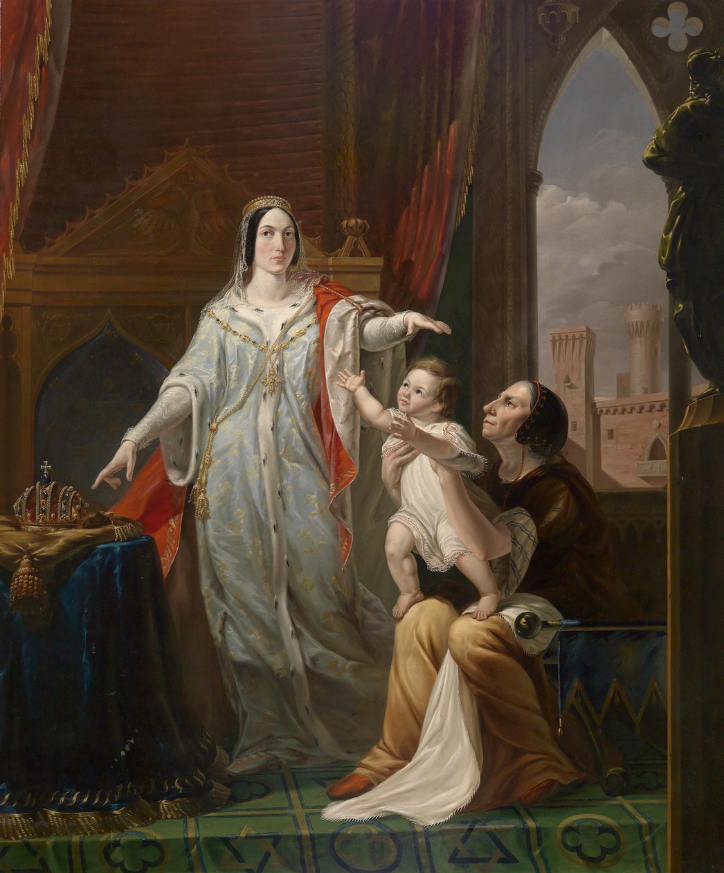Den kongelige skjebnen til Infante Friedrich II von Hohenstaufen i barndommen av Pelagio Palagi