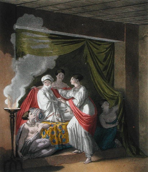 Prinsesse Orozo Tishai av byen Adowa, Abyssinia og hennes kvinner, plate 13 fra 