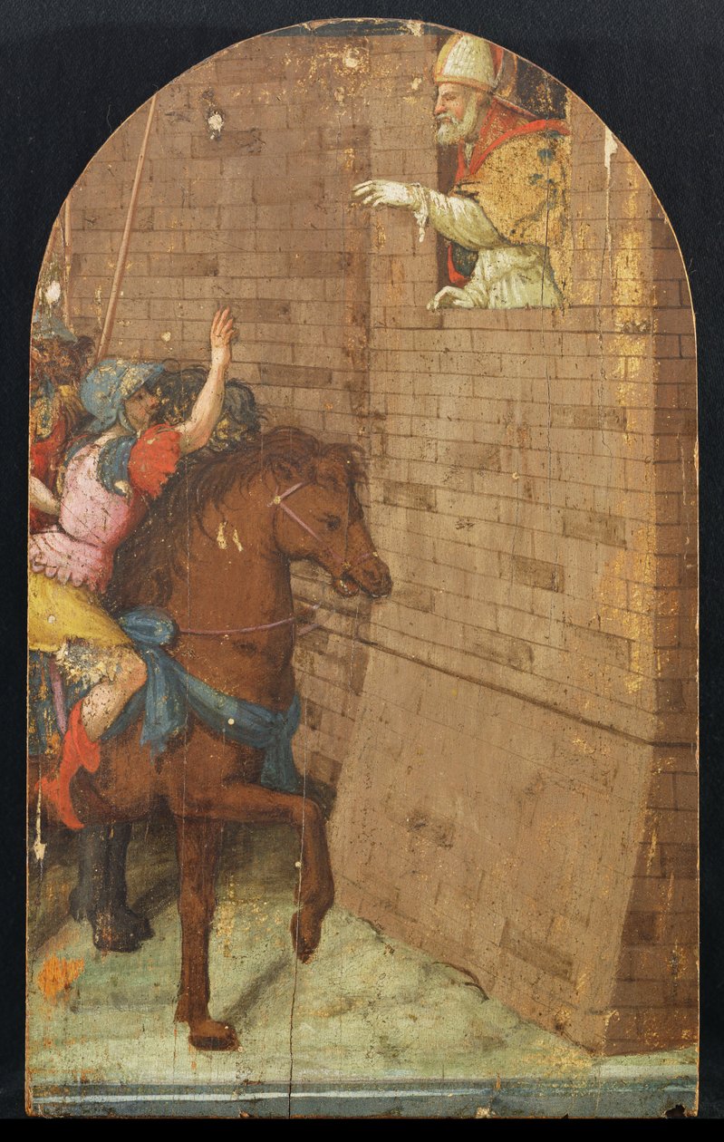 Saint Geminiano redder Modena fra Huneren Attila av Pellegrino Aretusi