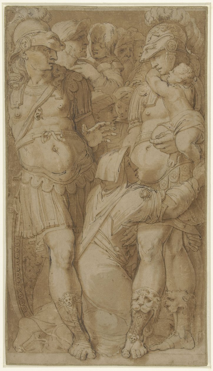Alexander benåder Darius' familie av Pellegrino Tibaldi