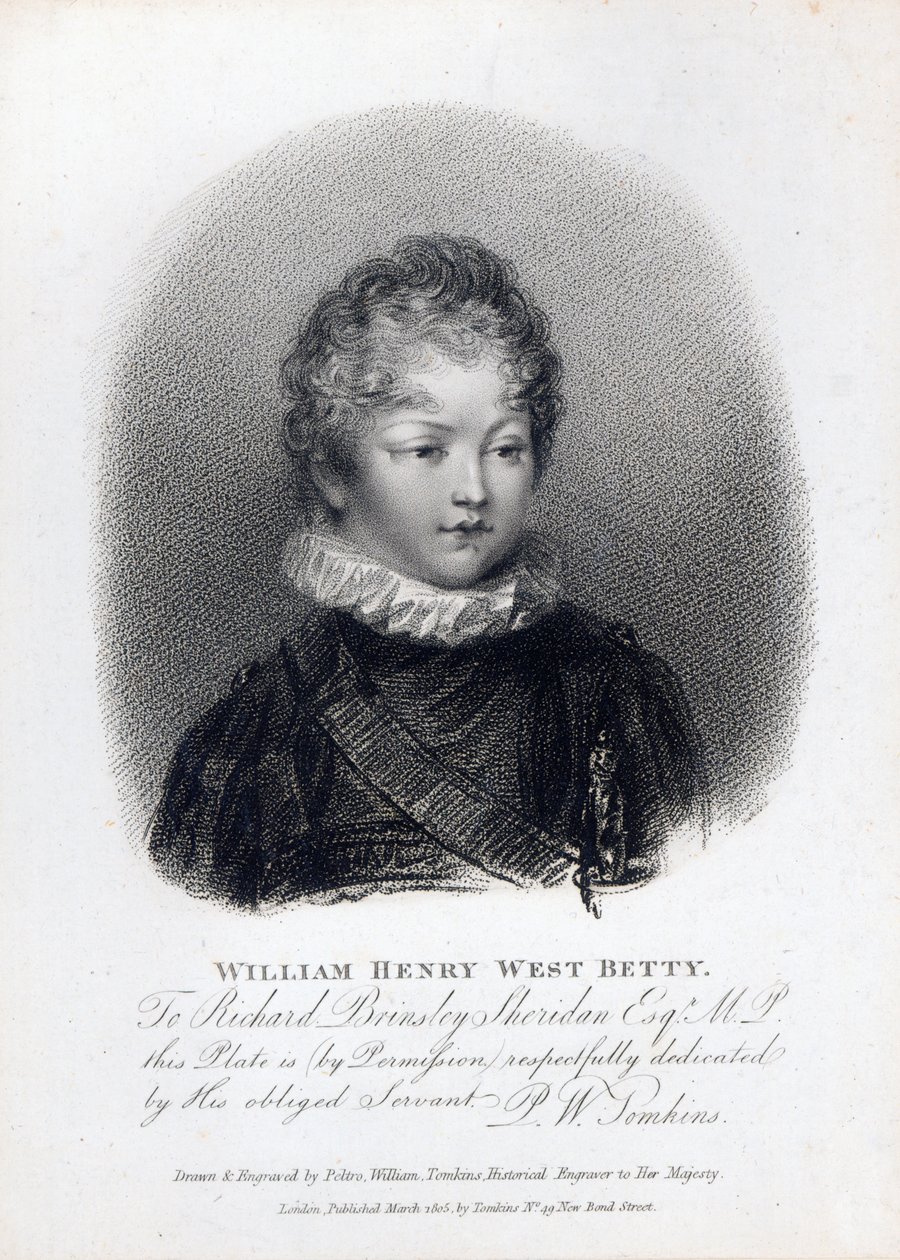 William Betty, 1805 av Peltro William Tomkins