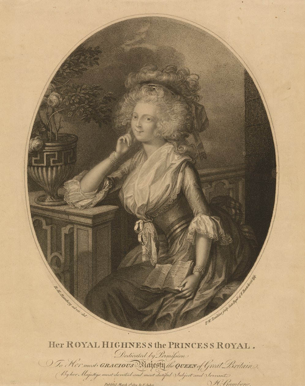 Hennes Kongelige Høyhet The Princess Royal av Peltro W. Tomkins