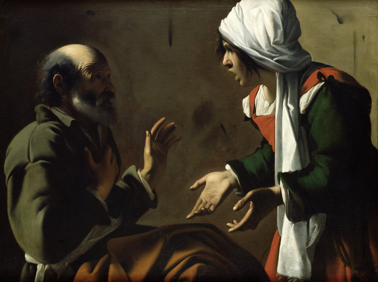 Fornektelsen av St. Peter av Pensionante de Saraceni