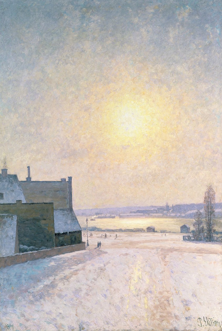 Sol og snø, Scene fra Stockholm av Per Ekstrom