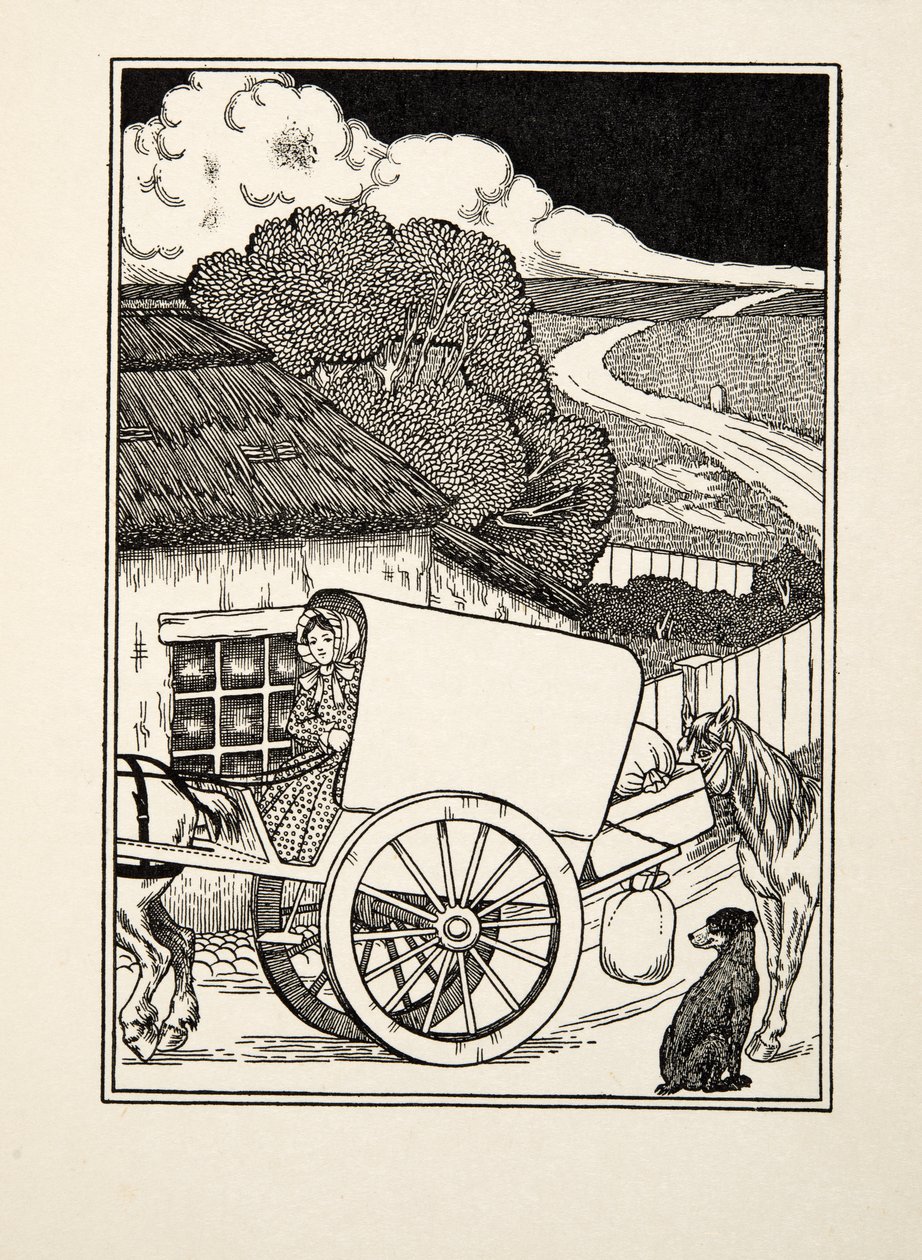 A Carriers Dog, fra A Hundred Anecdotes of Animals, pub. 1924 av Percy J. Billingshurst