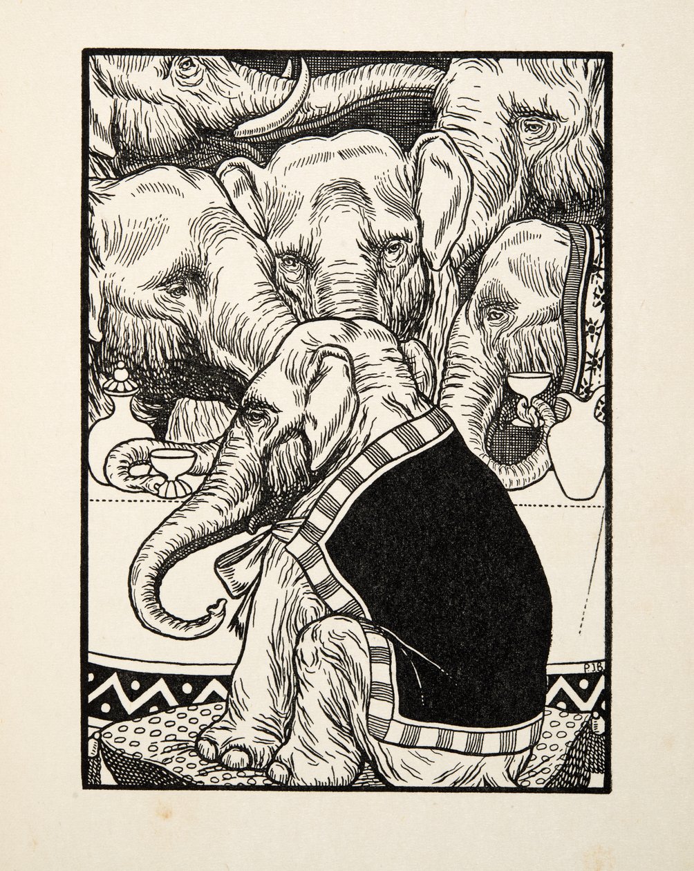 A Comedy of Quadrupeds, fra A Hundred Anecdotes of Animals, pub. 1924 av Percy J. Billingshurst