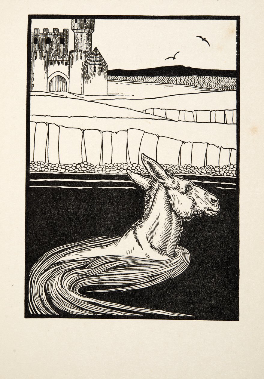 An Ass Cast Away, fra A Hundred Anecdotes of Animals, pub. 1924 av Percy J. Billingshurst