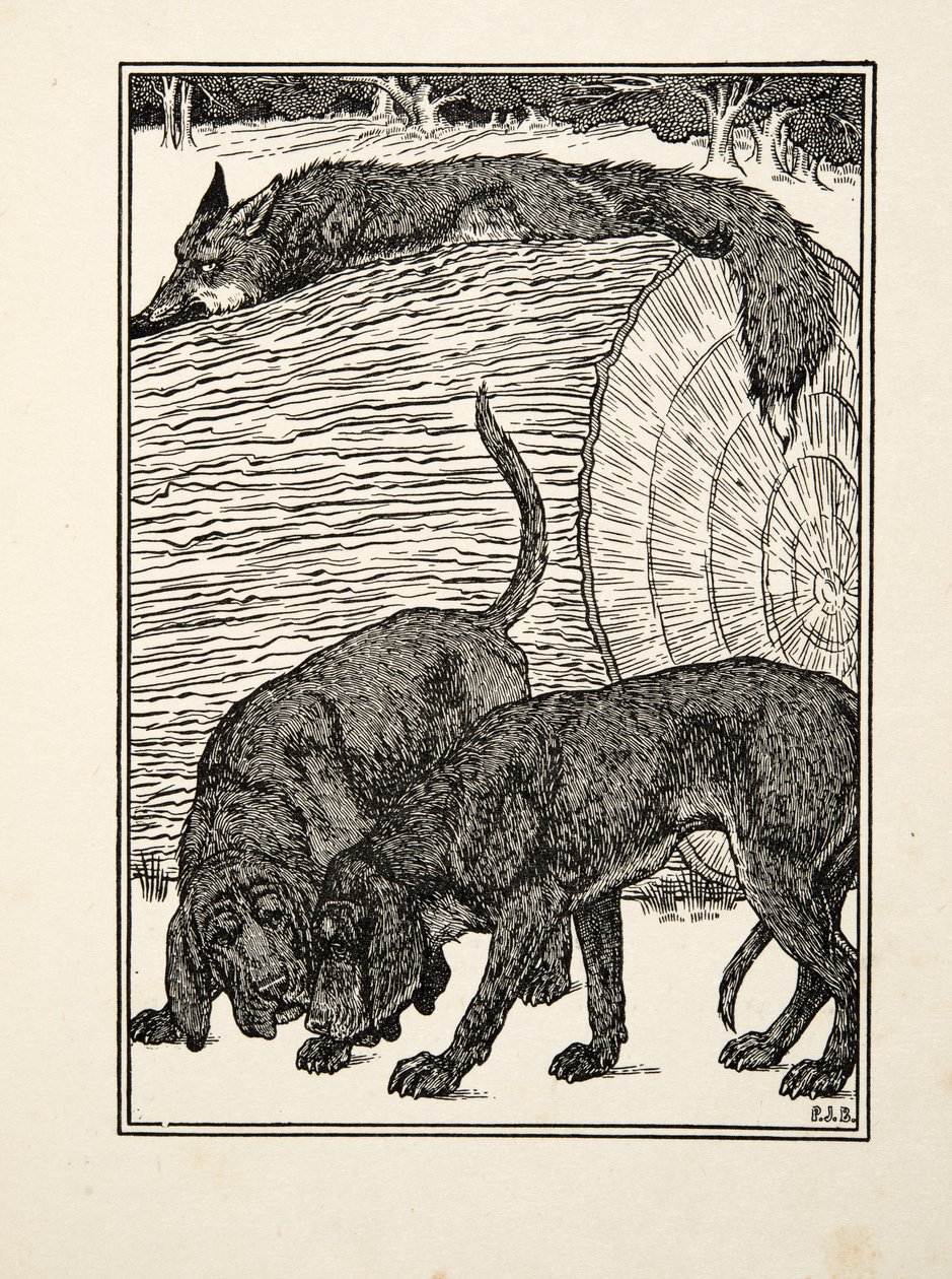 Cunning as a Fox, fra A Hundred Anecdotes of Animals, pub. 1924 av Percy J. Billingshurst