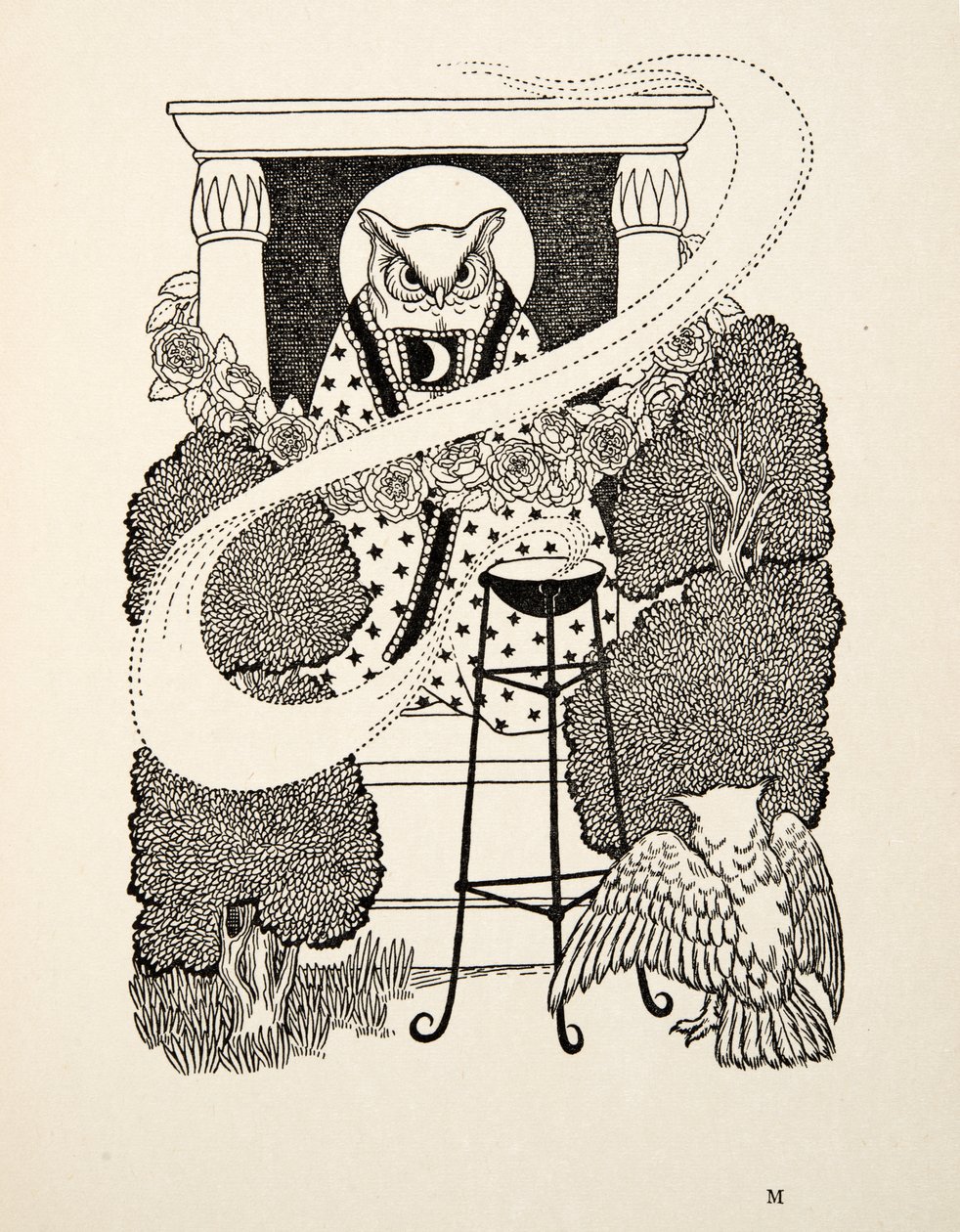 Escape of Genghis Khan, fra A Hundred Anecdotes of Animals, pub. 1924 av Percy J. Billingshurst