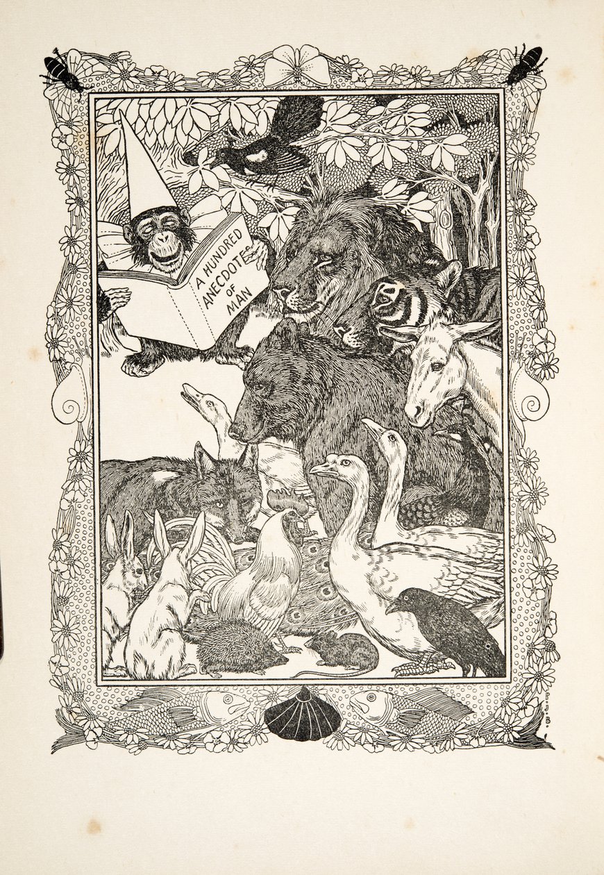 Frontispice, fra A Hundred Anecdotes of Animals, pub. 1924 av Percy J. Billingshurst