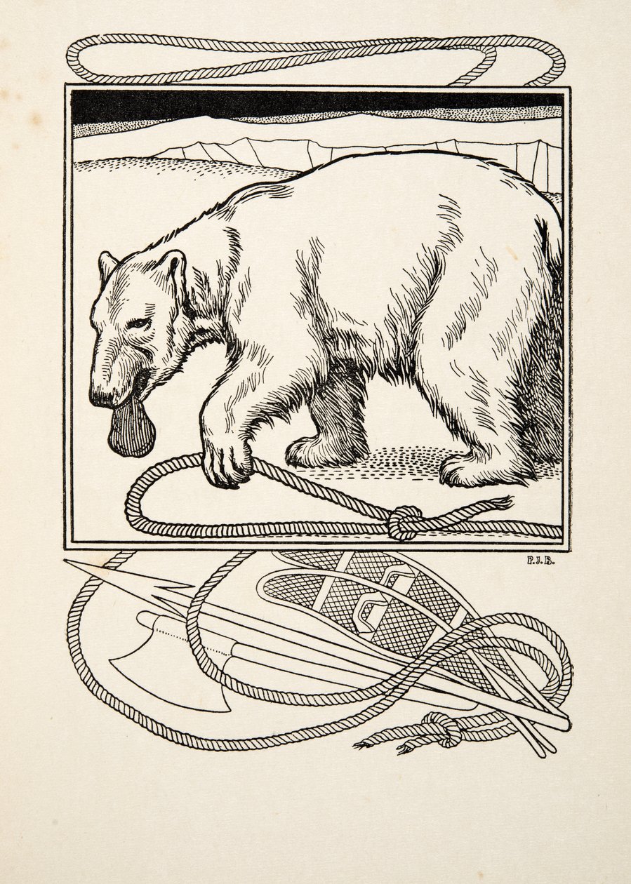 Sagacious Bruin, fra A Hundred Anecdotes of Animals, pub. 1924 av Percy J. Billingshurst
