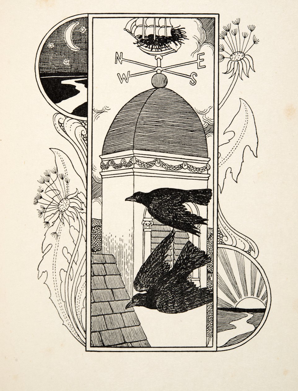 Strange Rooks, fra A Hundred Anecdotes of Animals, pub. 1924 av Percy J. Billingshurst