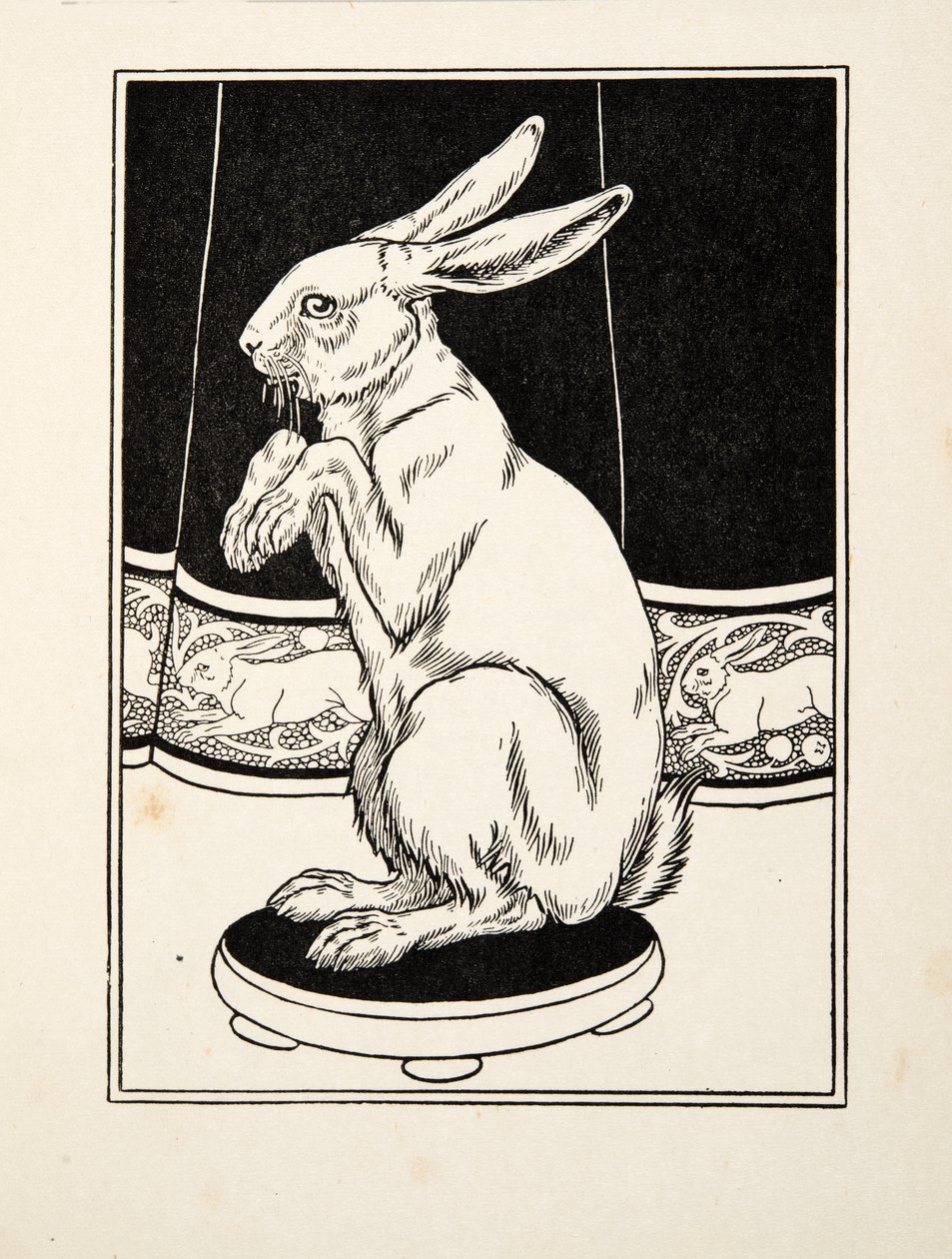 Tame Hares, fra A Hundred Anecdotes of Animals, pub. 1924 av Percy J. Billingshurst