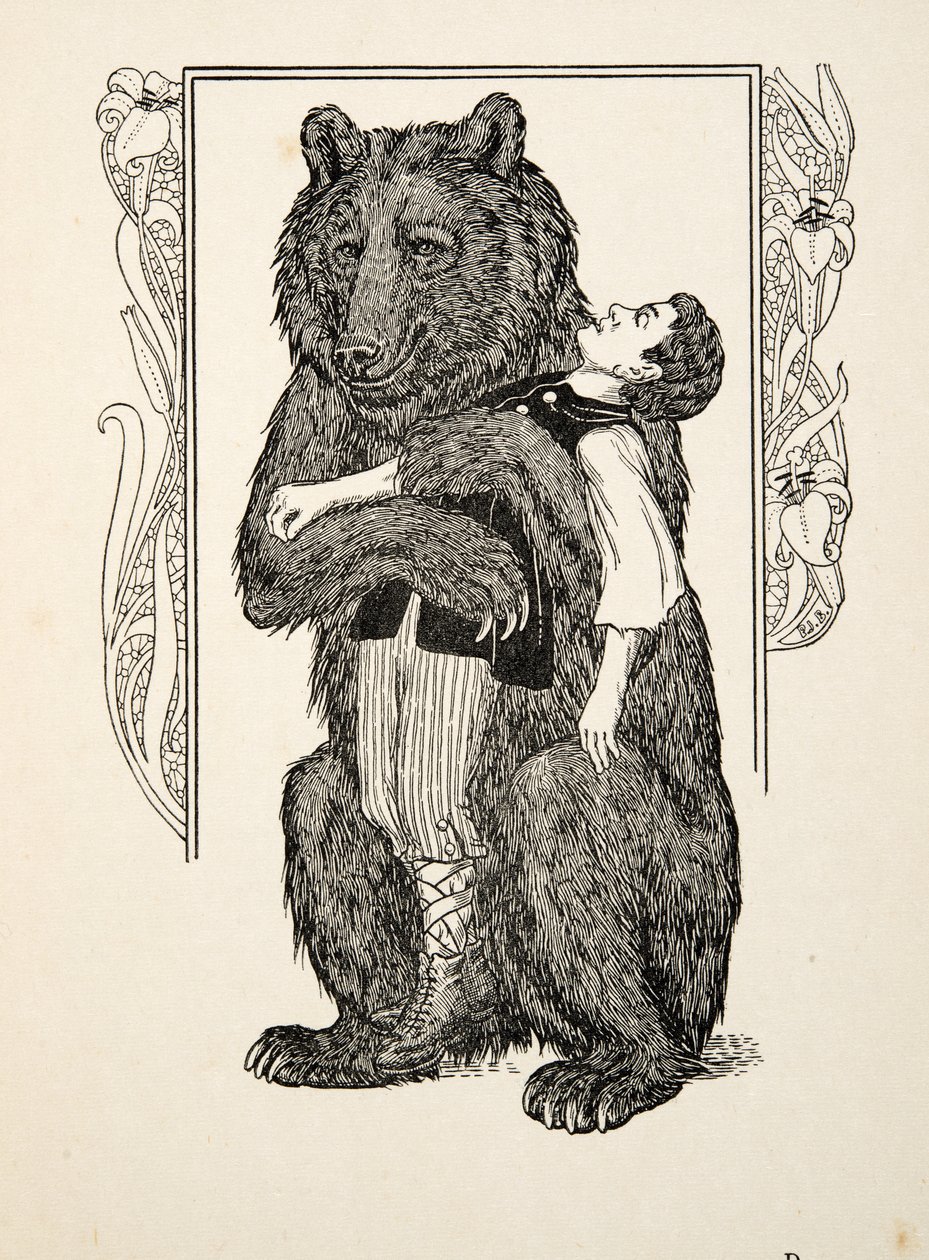 The Bear and Child, fra A Hundred Anecdotes of Animals, pub. 1924 av Percy J. Billingshurst