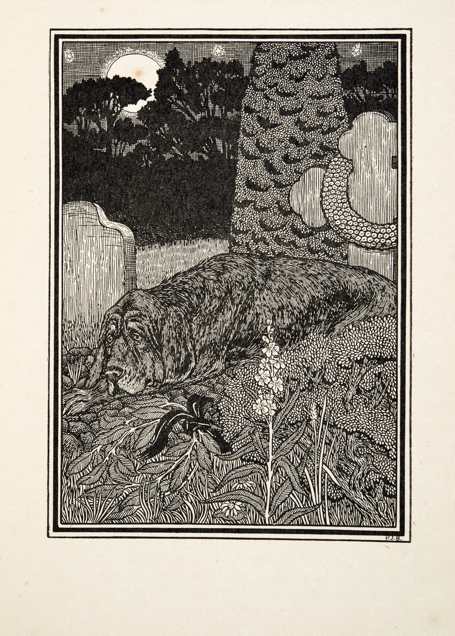 The Dog of Montargis, fra A Hundred Anecdotes of Animals, pub. 1924 av Percy J. Billingshurst