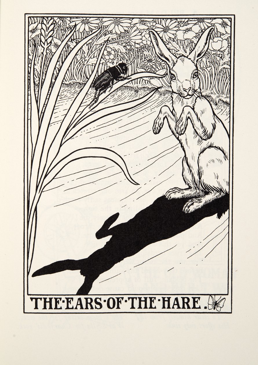 The Ears of the Hare, fra Fontaine Fables, pub. 1905 av Percy J. Billingshurst