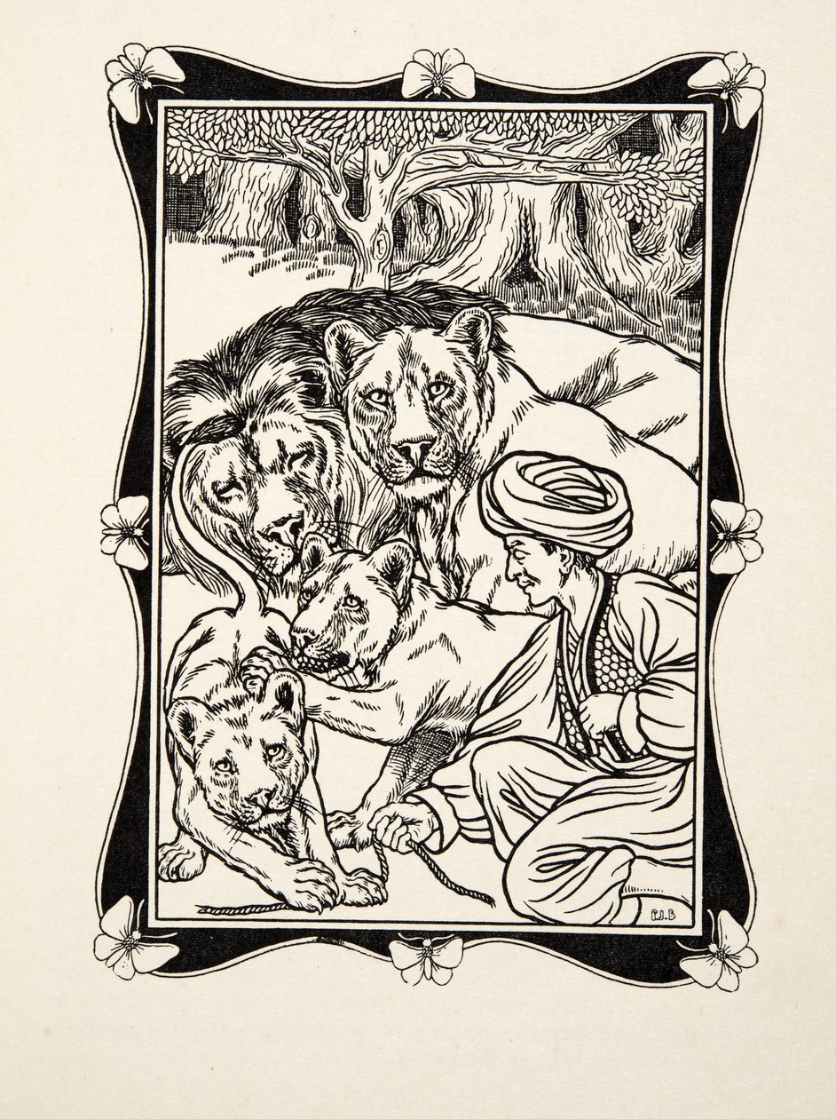 The Rights of Hospitality, fra A Hundred Anecdotes of Animals, pub. 1924 (gravering) av Percy J. Billingshurst