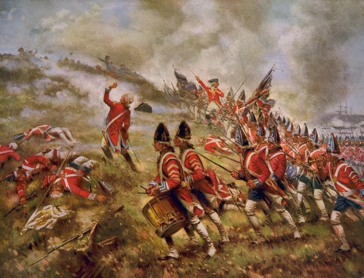 Slaget ved Bunker Hill av Percy Moran