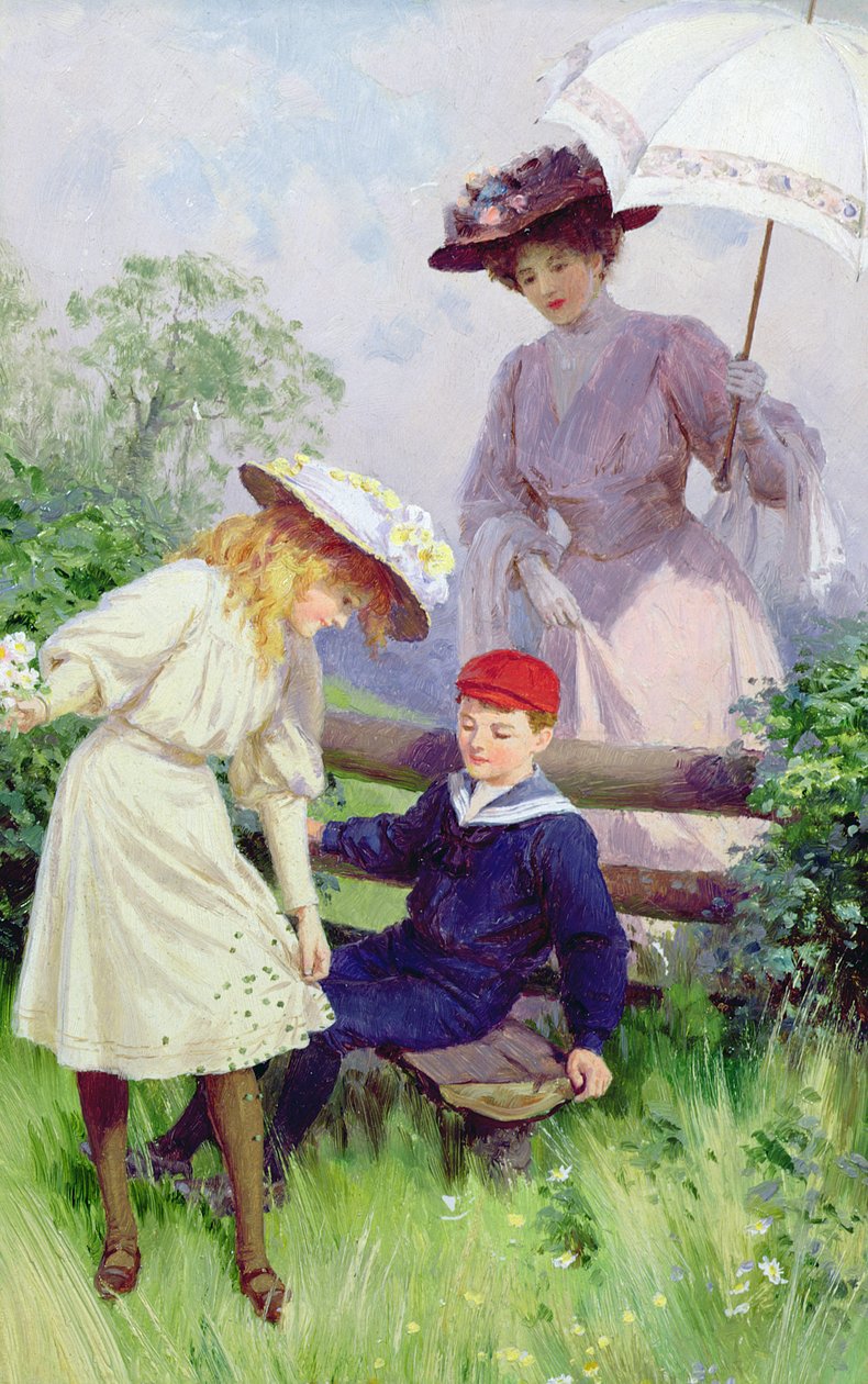 Frø som reiser (olje om bord) av Percy Tarrant