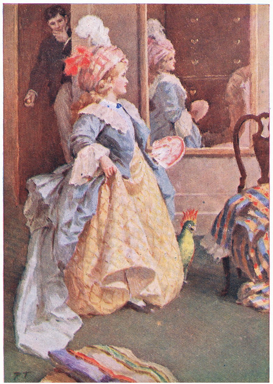 Hun promenerte alvorlig frem og tilbake, fra Little Women utgitt av Associated Newspapers Limited, ca. 1940 (farge litho) av Percy Tarrant