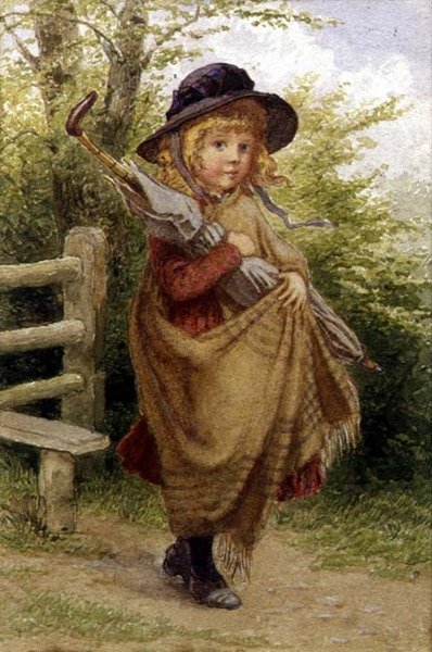 Paraplyjente av Percy Tarrant