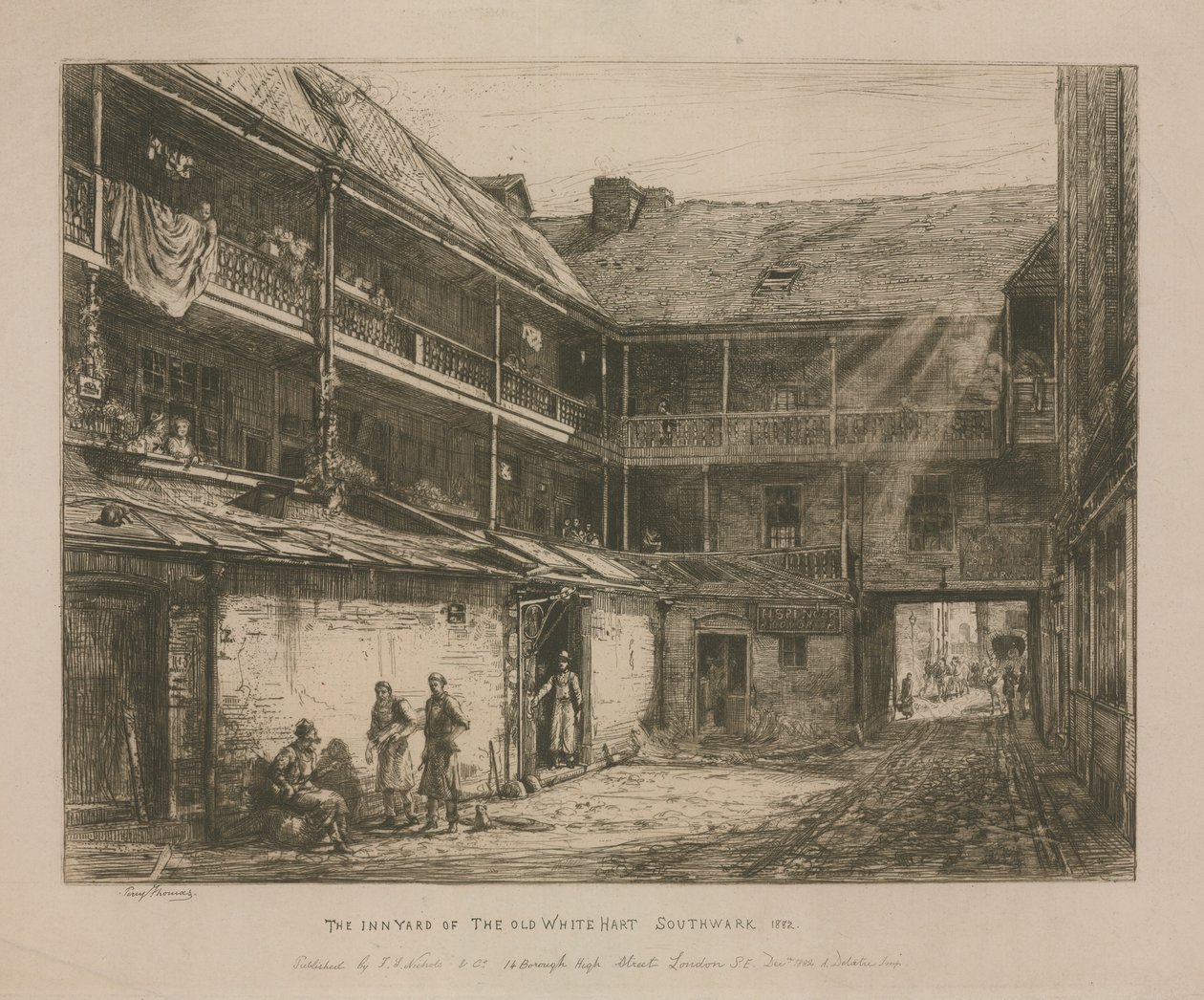 Den gamle hvite hjorten, Southwark av Percy Thomas