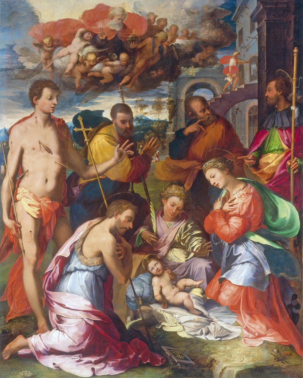 Fødselen, 1534 av Perino del Vaga