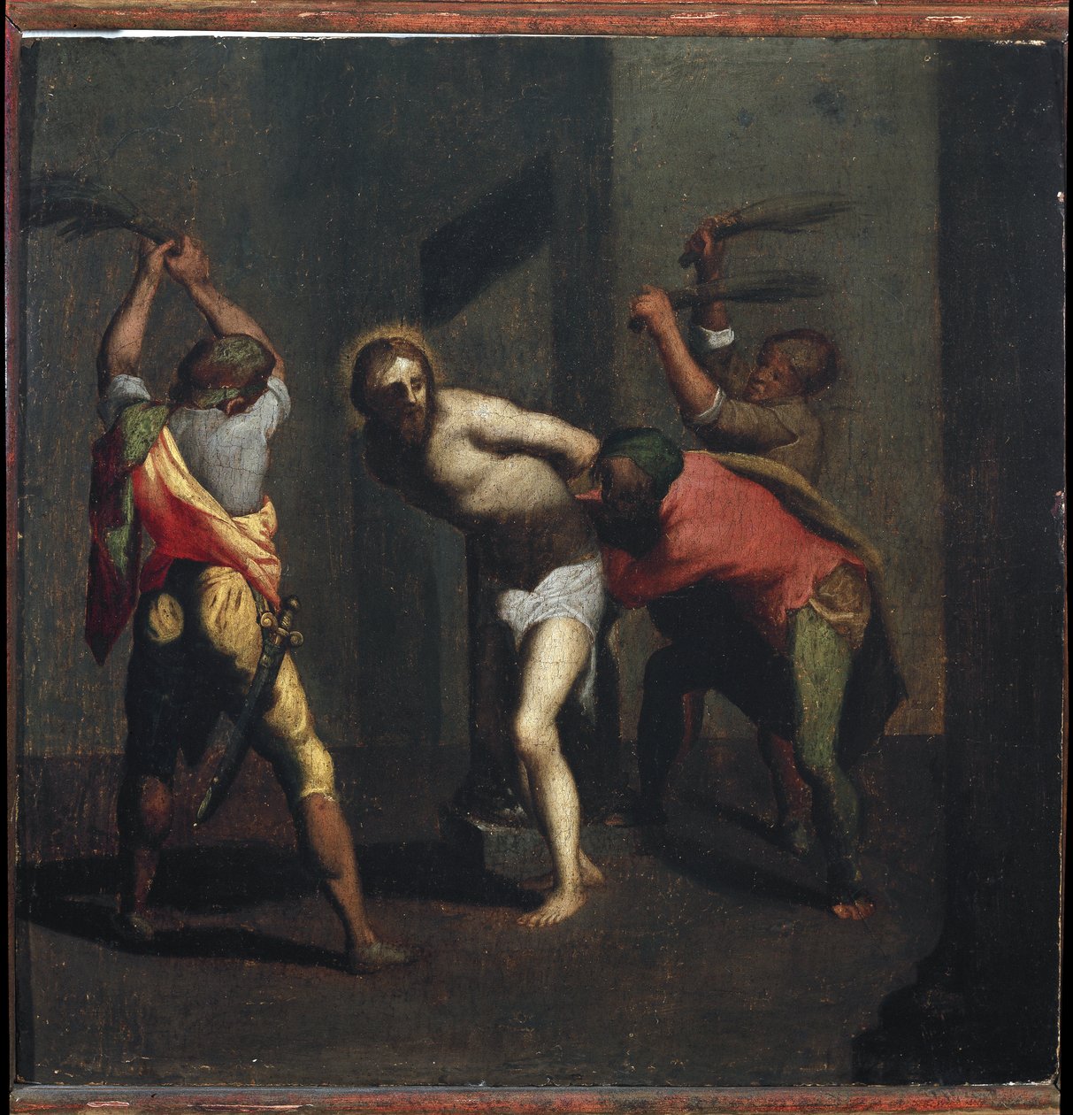 Passion of Christ: The Plogging (olje på tre av Perino del Vaga