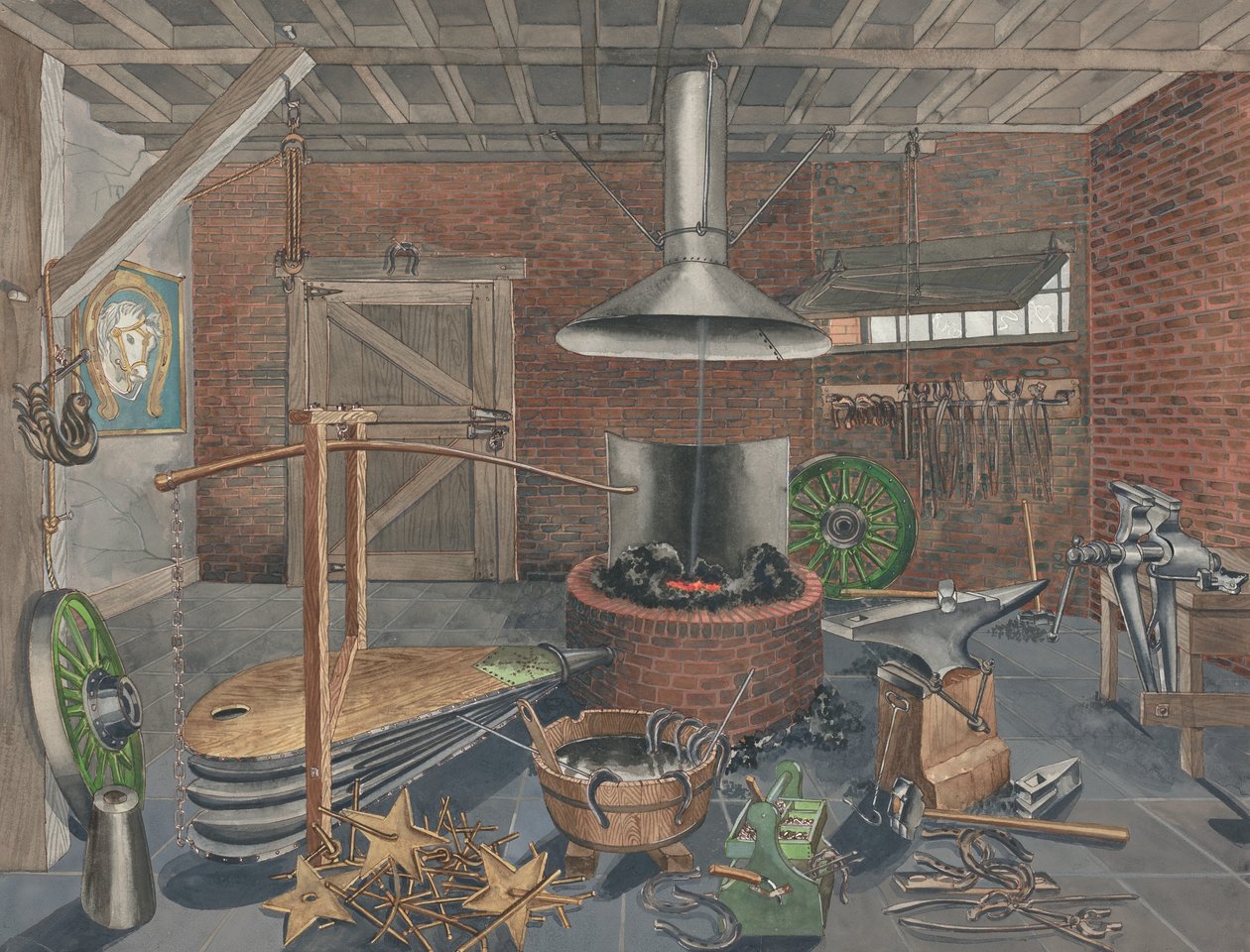 Smedbutikk, 19351942. av Perkins Harnly