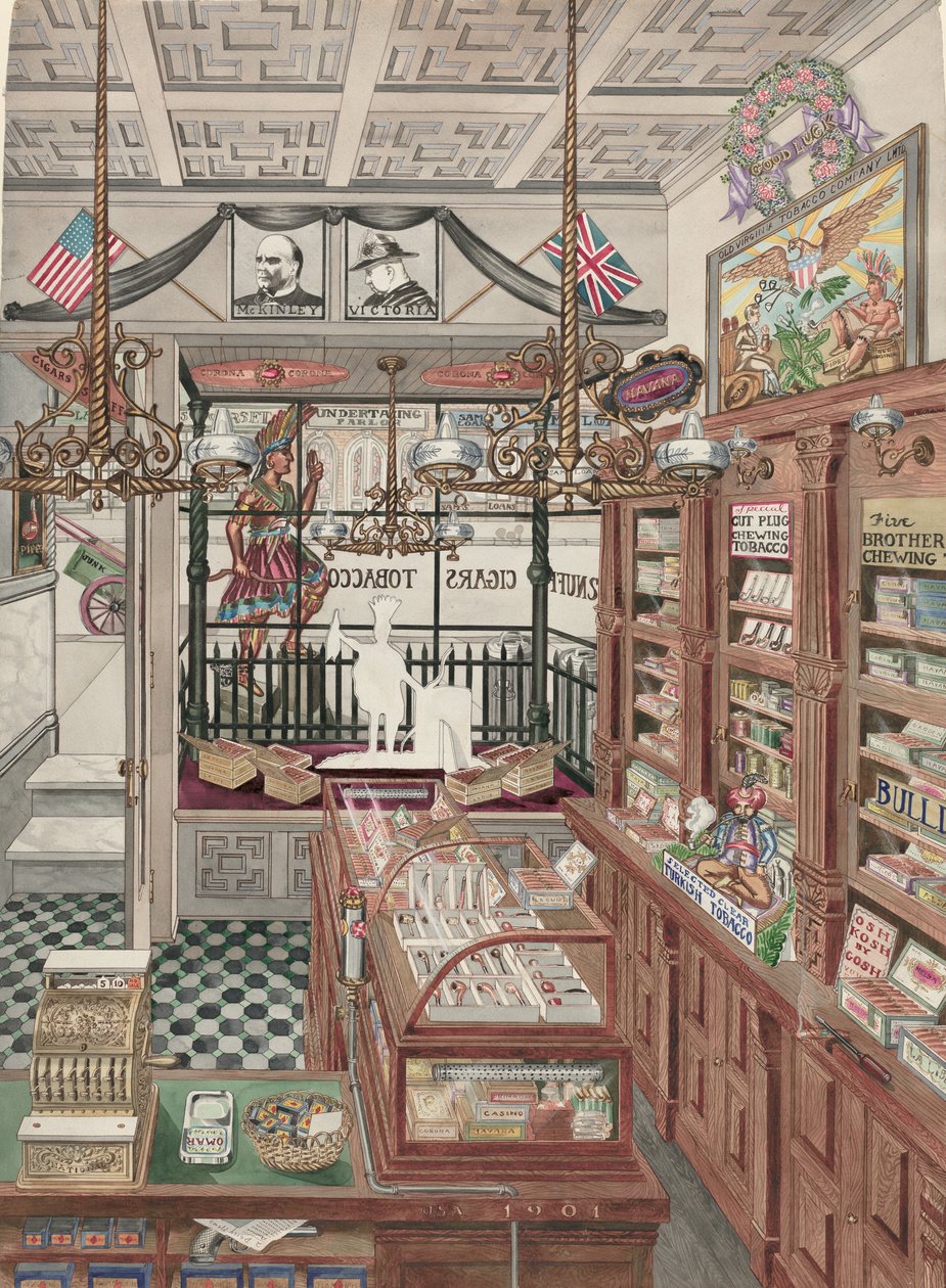 Cigar Store, 1901   1224147   no       norwegian Successfully Translated  Original: Emperor Franz Joseph I with Empress Elisabeth during a parforce hunt, 1880. Translat: Emperor Franz Joseph I with Empress Elisabeth during a parforce hunt, 1880. 1143015 no av Perkins Harnly