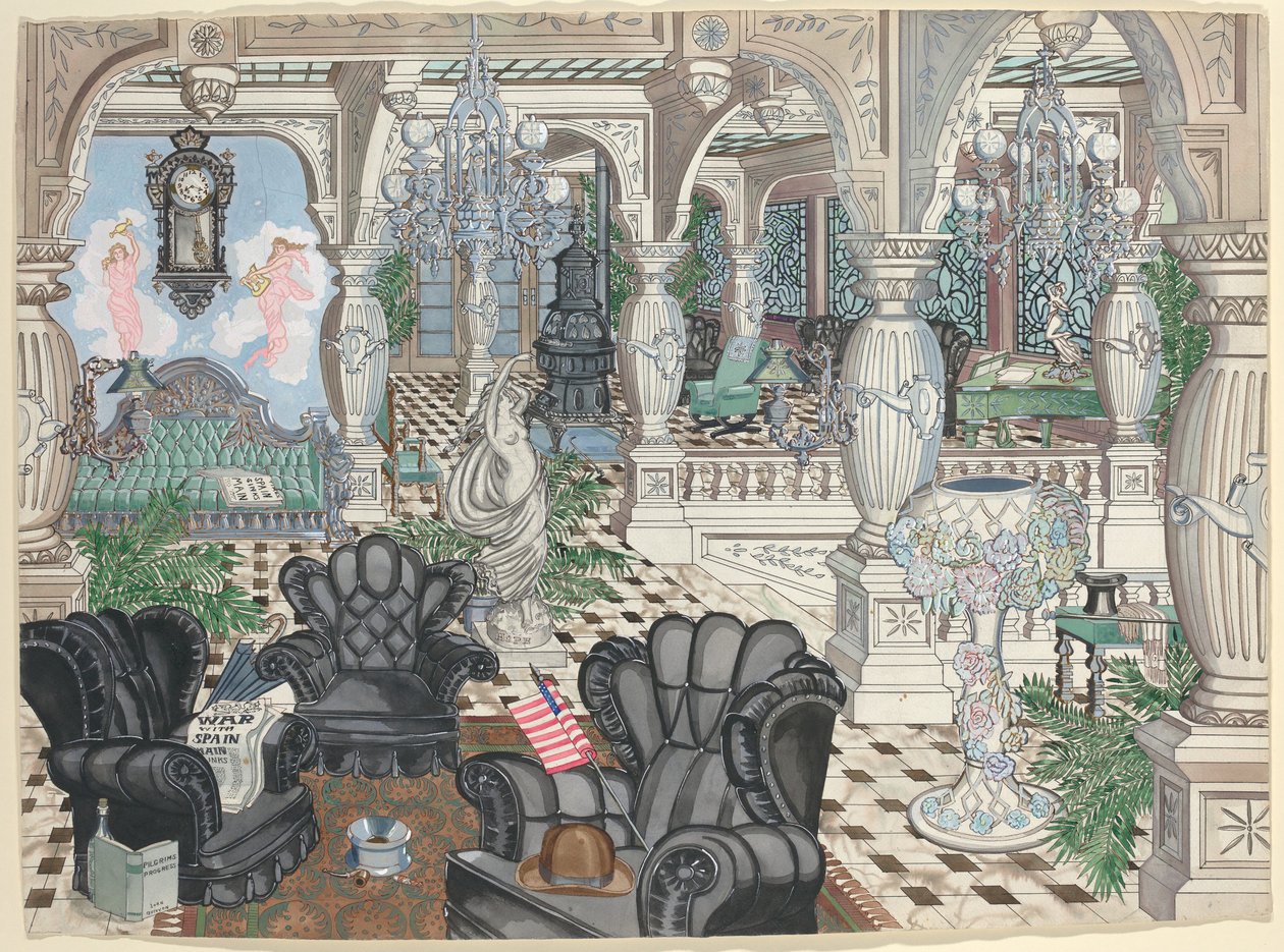 Foajeens herreklubb, 1880-1910 av Perkins Harnly