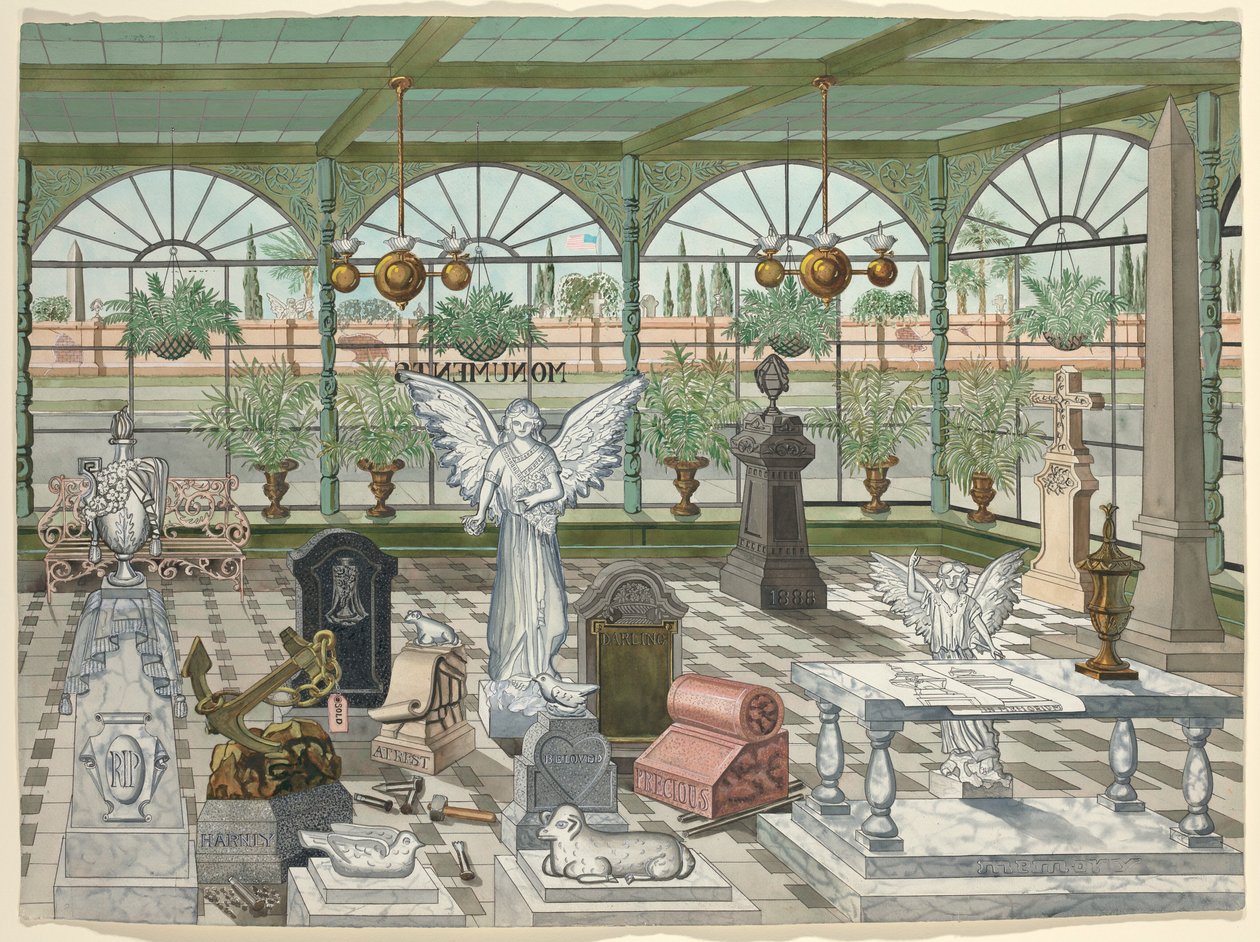 Monumentutstillingsrom, 1888 av Perkins Harnly