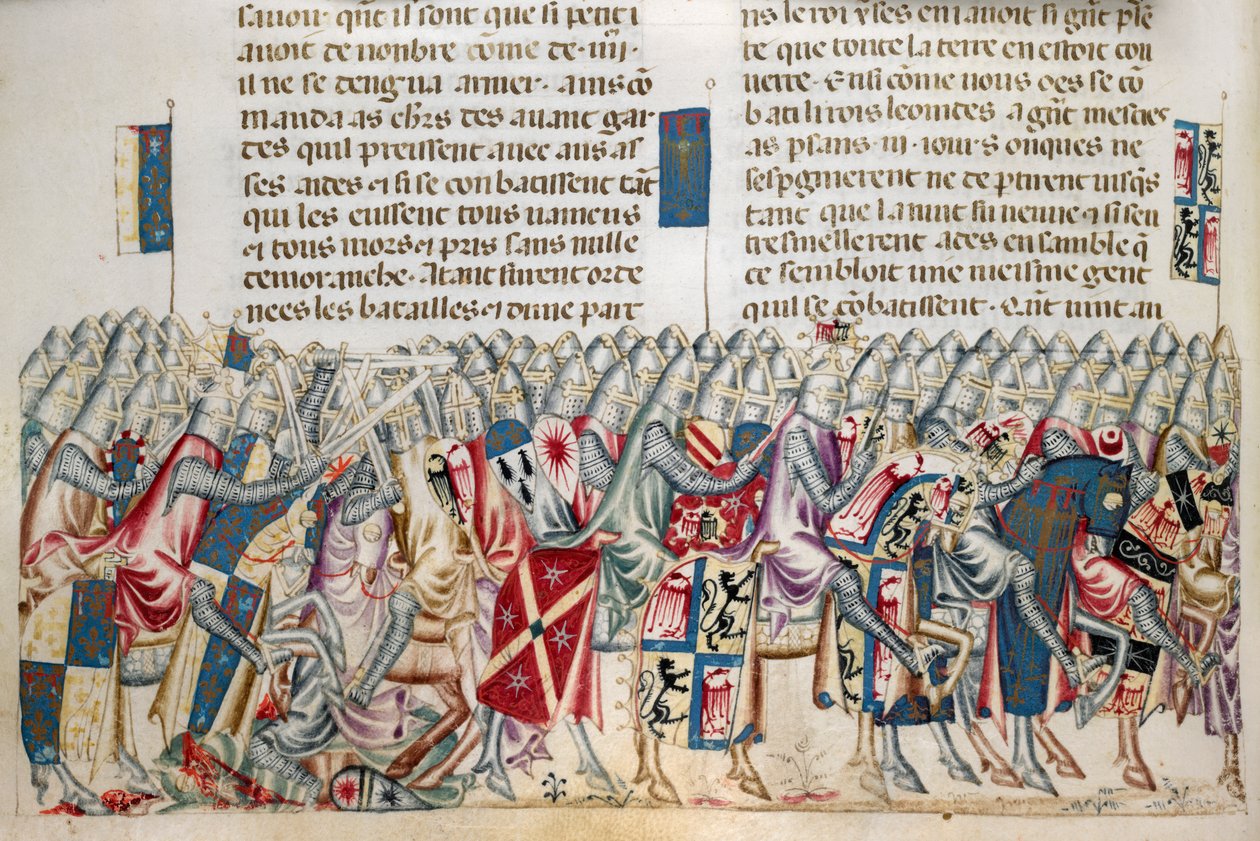 Royal 20 D. I f.221v Expedition of Xerces, illustrasjon fra 