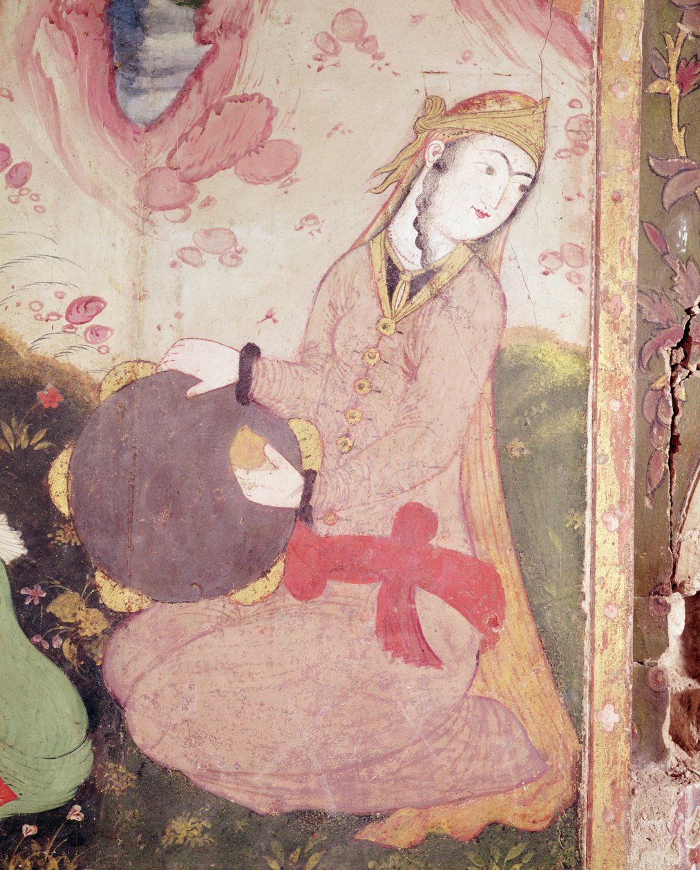 Musiker fra domstolen til Shah Abbas, 1585-1627 (detalj) av Persian School