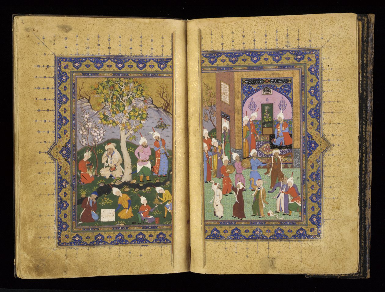 En prins på tronen fra Mathnavi av Rumi, ca. 1530 av Persian School